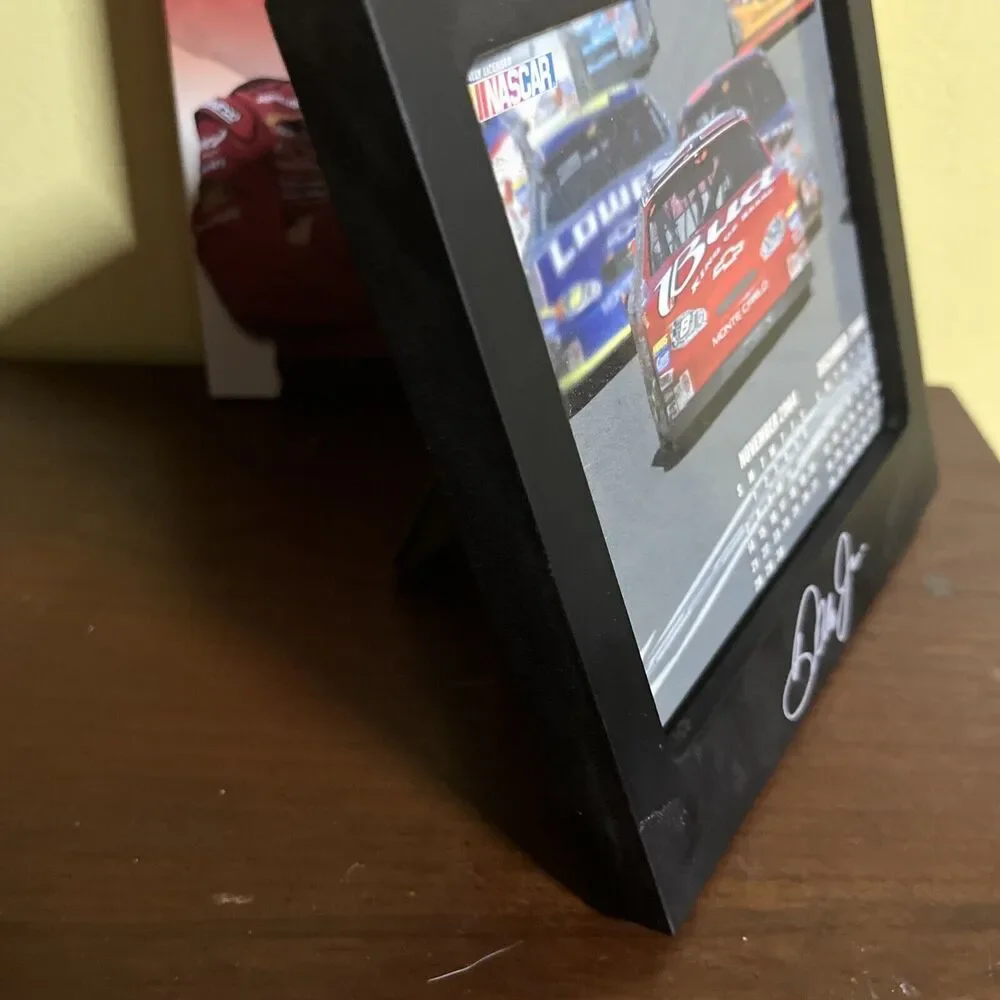 #8 Dale Earnhardt Jr 16 Month Wooden Desk Frame Calendar 2003 Original Box